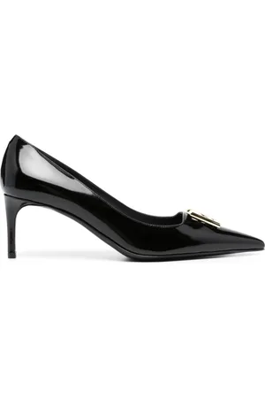 Dolce & Gabbana Logo-plaque 75mm leather pumps