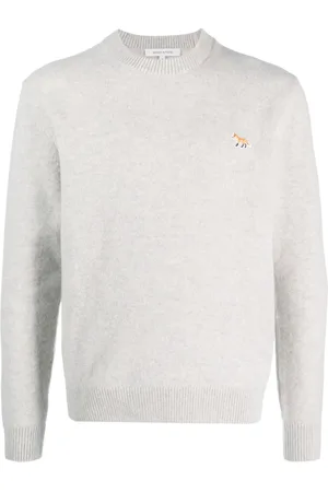 Maison Kitsuné Fox-patch wool jumper