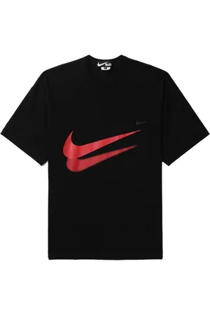 Comme des Garçons Swoosh logo-print cotton T-shirt