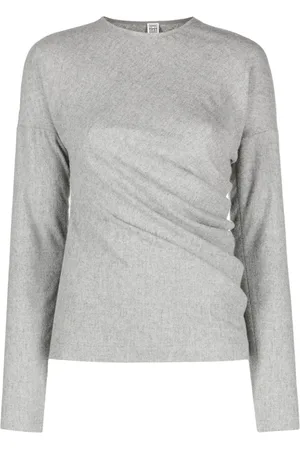 Totême Twisted flannel top