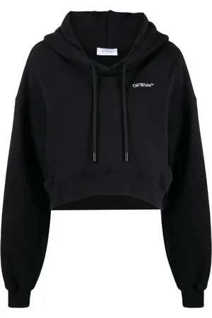 OFF-WHITE Logo-print cropped hoodie