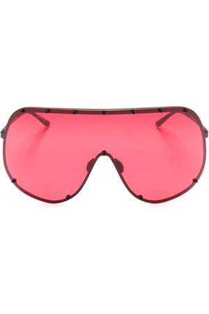 Rick Owens Shield-frame tinted sunglasses
