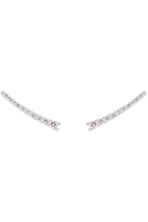 ALINKA 18kt white gold DASHA Super Fine diamond cuff earrings