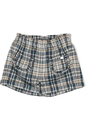 Tartine Et Chocolat Plaid check cotton-blend shorts