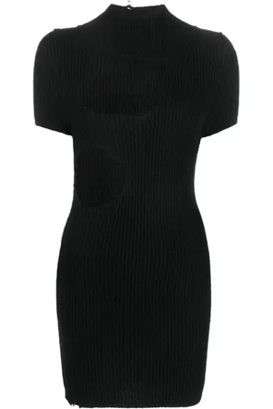 Maison Margiela Cut-out ribbed minidress