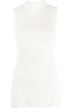 Gauchere Open-back ribbed top