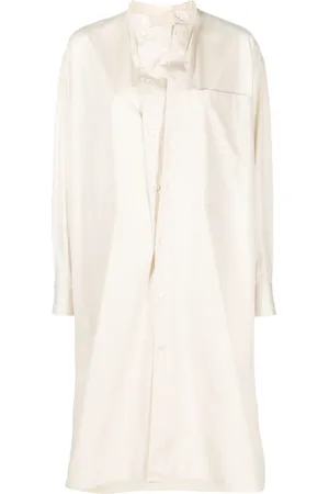 LEMAIRE Band-collar cotton shirtdress