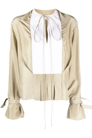 Victoria Beckham Silk long-sleeve blouse
