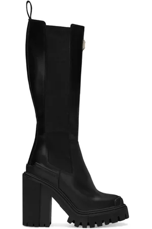 Dolce & Gabbana 90mm logo-plaque slip-on boots