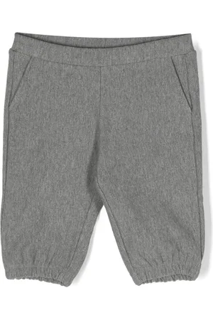 DOUUOD KIDS Mélange-effect tracksuit bottoms