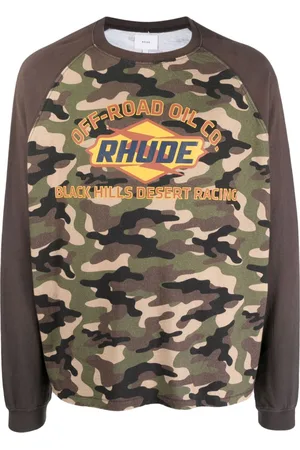 Rhude Camouflage-print cotton T-shirt