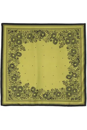DESTIN Silky floral-jacquard scarf