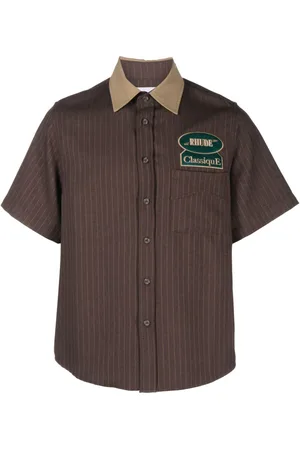 Rhude Stripe-print twill shirt
