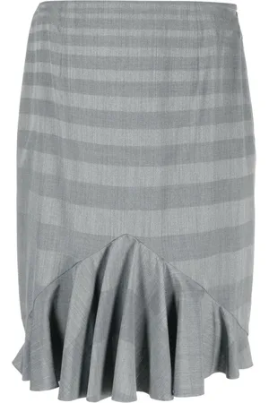 Dior 1990s ruffled hem miniskirt