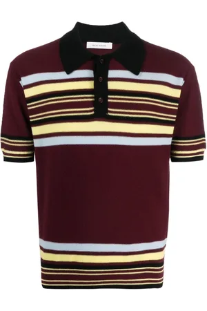 WALES BONNER Wander striped wool polo shirt