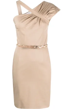 Dior 2010s pleated single-shoulder dress