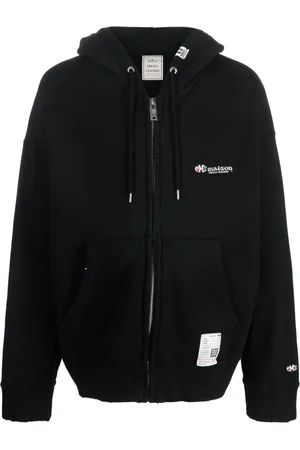Maison Mihara Yasuhiro Logo-embroidered cotton hoodie