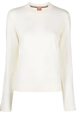 HUGO BOSS Fuoro piped-trim knit jumper