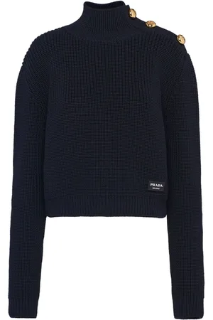 Prada Button-embellished wool jumper