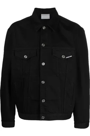 VTMNTS Logo-print cotton denim jacket