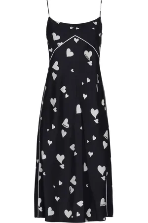 Marni Bunch of Hearts silk slip dress
