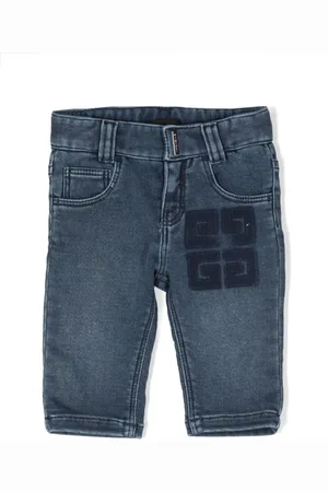 Givenchy Embossed-logo straight-leg jeans