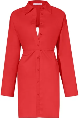 Proenza Schouler Cut-out button-down shirt dress