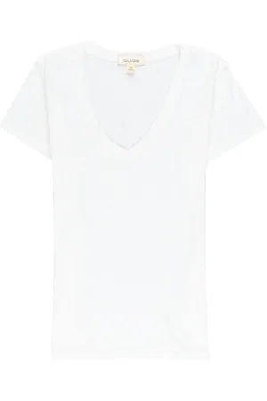 NILI LOTAN V-neck cotton T-shirt