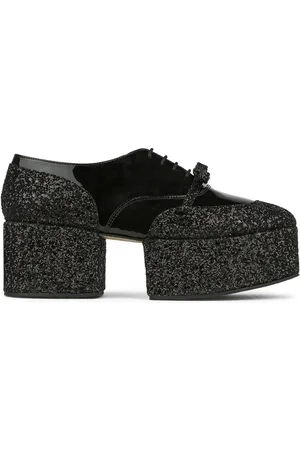 NOIR KEI NINOMIYA Glitter-embellished loafers