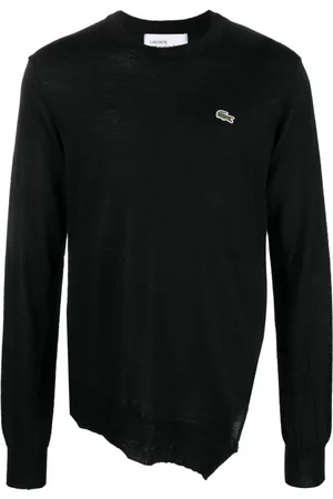 Comme des Garçons X Lacoste logo-embroidered wool jumper