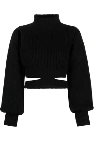 ANDREADAMO Roll-neck cropped knit jumper