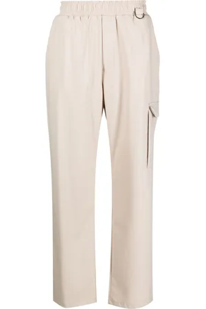 Family First Elastic-waist straight-leg trousers
