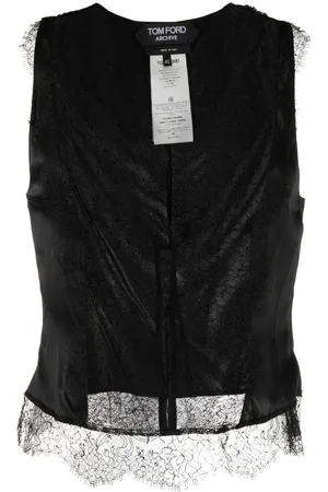Tom Ford Silk-satin lace camisole top