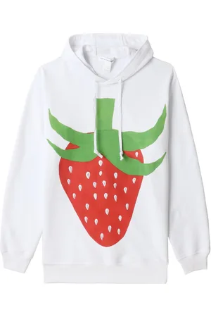 Comme des Garçons Strawberry-print drawstring hoodie