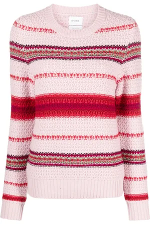Barrie Striped cashmere jumper