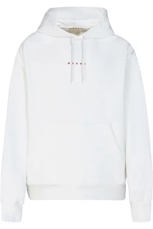 Marni Logo-print cotton hoodie