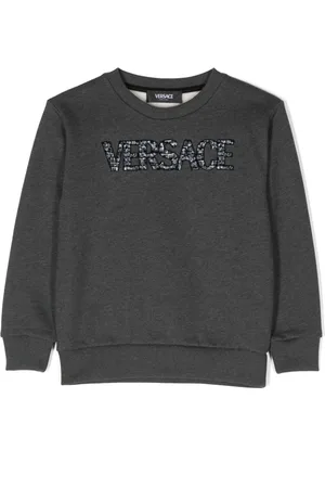 VERSACE Logo-appliqué sweatshirt