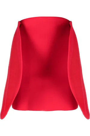 Victoria Beckham Circular 3D-detailing ribbed miniskirt