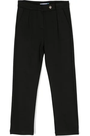 Abel & Lula Logo-plaque straight-leg trousers