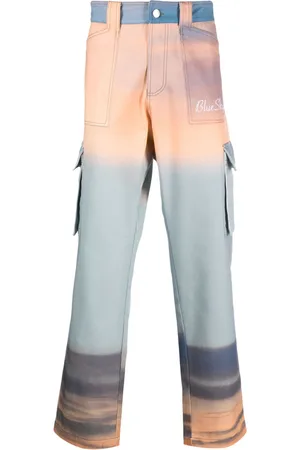 BLUE SKY INN Abstract-print cotton trousers