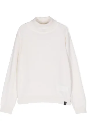 FAY Mock-neck wool-cashmere blend jumper