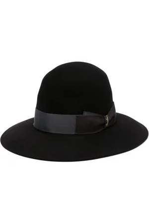 Borsalino Grosgrain-ribbon felted sun hat