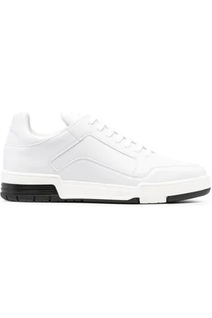 Moschino Leather lace-up sneakers