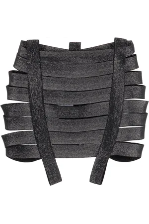 MATICEVSKI Bandeau harness mini skirt