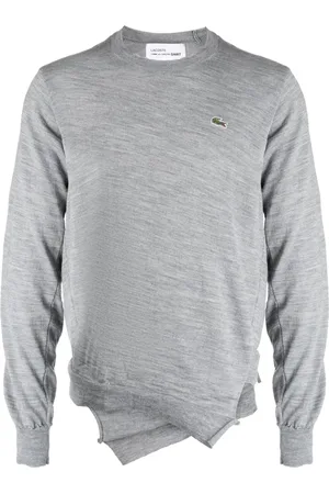 Comme des Garçons X Lacoste logo-patch wool jumper