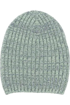 Barrie Mélange-effect ribbed-knit cashmere beanie