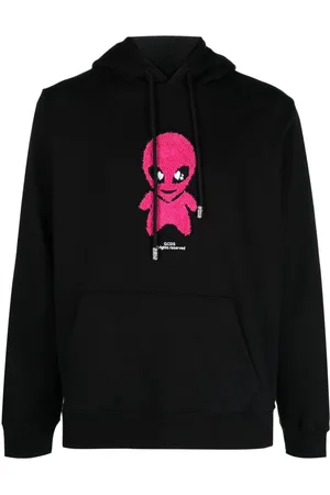 GCDS Alien-patch cotton hoodie