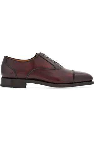 Salvatore Ferragamo Square-toe leather oxford shoes
