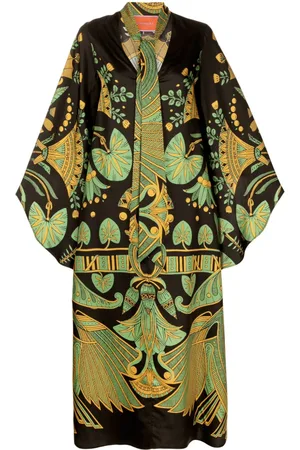 La DoubleJ Magnifico silk midi dress