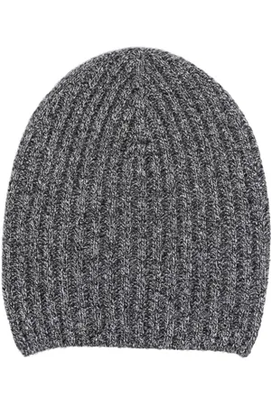 Barrie Mélange-effect ribbed-knit cashmere beanie